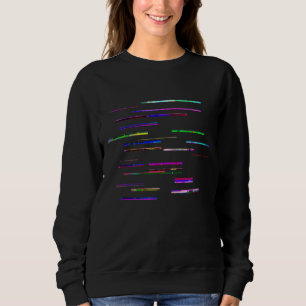 Camiseta Colagem aleatória de padrão de falha de Abstrato a