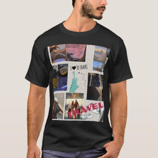 Camiseta Colagem Amante de Viagens – Aventura & Pa