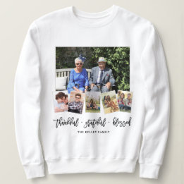 Camiseta Colagem da família de fotos 6 personalizada e agra