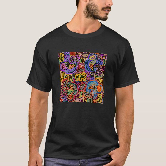 Camiseta Colagem da Ilha de San Blas Mola (Frente)