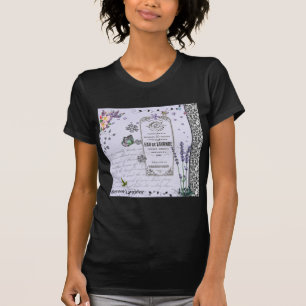 Camiseta Colagem da lavanda do vintage