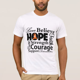 Camiseta Colagem da leucemia da esperança