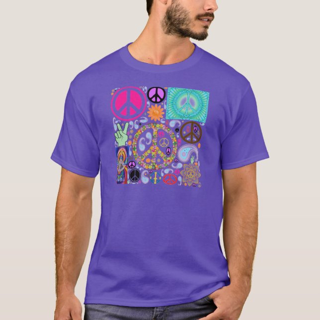 Camiseta Colagem da paz (Frente)