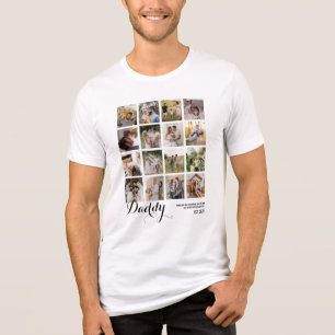 Camiseta Colagem de 16 Fotos Presente para o Papai