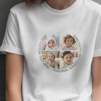 Colagem de 4 Fotos com Curvatura e Texto Personali