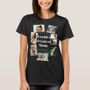 Camiseta Colagem de 7 Fotos da Melhor Mãe do Mundo