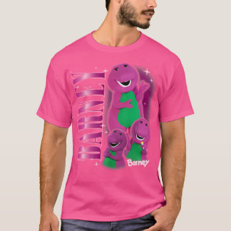Camiseta Colagem De Caráter Roxo Do Dinossauro Vintage 90