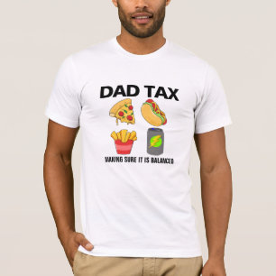 Camiseta Colagem de Comida de Lixo com Dieta Equilibrada   