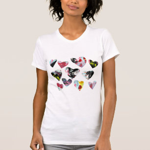 Camiseta Colagem de Corações