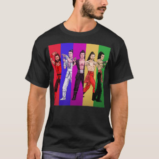 Camiseta Colagem de cores de venenos mortais