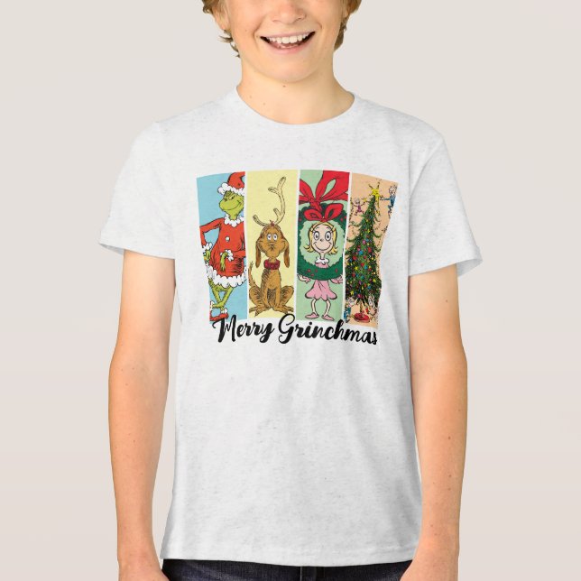 Camiseta Colagem de Férias Feliz Grinchmas (Frente)