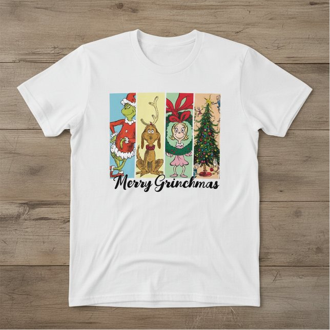 Camiseta Colagem de Férias Merry Grinchmas (Criador carregado)