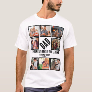Camiseta Colagem de Fotografias com Oferta de Pai Engraçado
