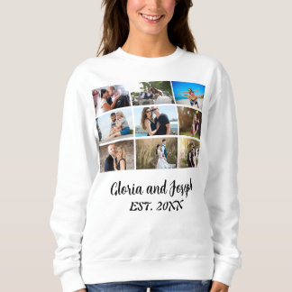 Camiseta Colagem de Fotografias do Aniversário de Casamento