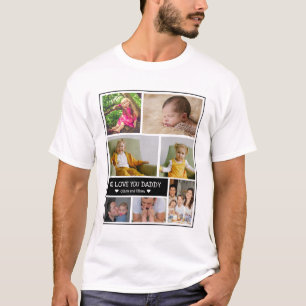 Camiseta Colagem de Fotografias Personalizada 7 Adoramos-Lh