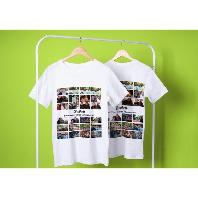 Camiseta Colagem de Fotografias Personalizada dos Melhores  (Criador carregado)