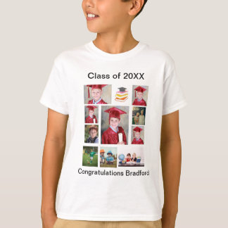 Camiseta Colagem de Fotografias Personalizada Moderna 11
