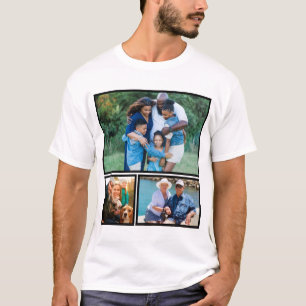 Camiseta Colagem de Fotografias Personalizada Moderna de Ke