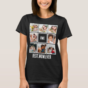 Camiseta Colagem de Fotografias Personalizada Moderna Melho