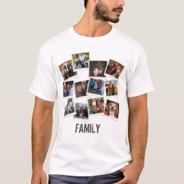 Camiseta Colagem de Fotografias Única da Família