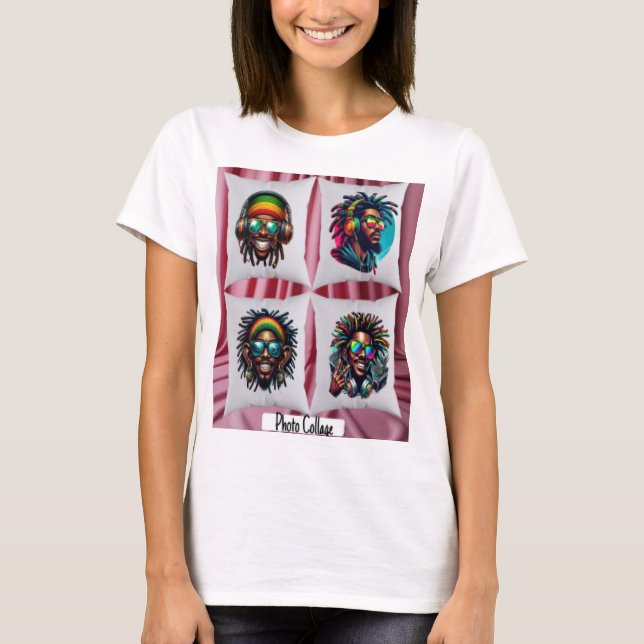 Camiseta Colagem de Fotos (Frente)