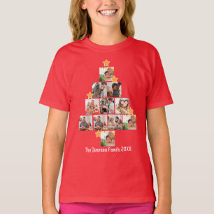Camiseta Colagem de Fotos 11 da Família de Divertimento Per