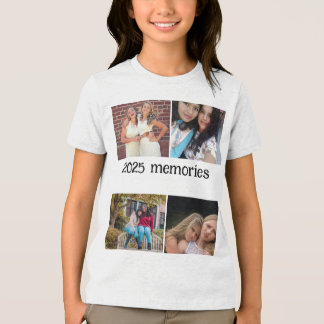 CAMISETA COLAGEM DE FOTOS 4 MEMÓRIAS PERSONALIZADAS 2025