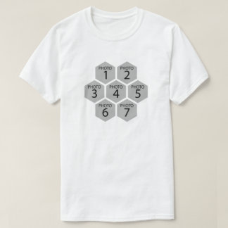 Camiseta Colagem de Fotos 7 Mel Personalizada