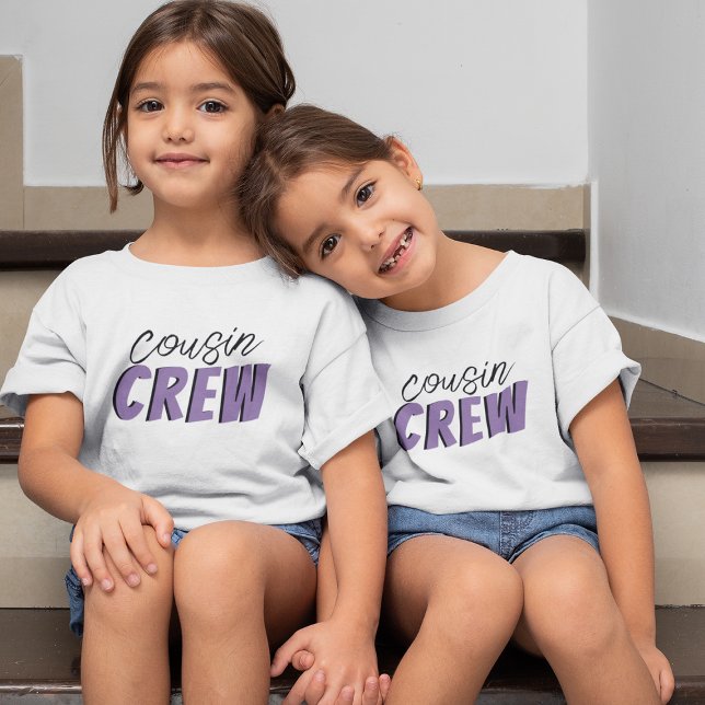 Camiseta Colagem de Fotos Cousin Crew (Criador carregado)
