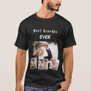 Camiseta Colagem de fotos da família do avô