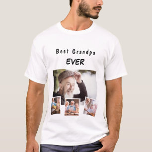 Camiseta Colagem de fotos da família do avô