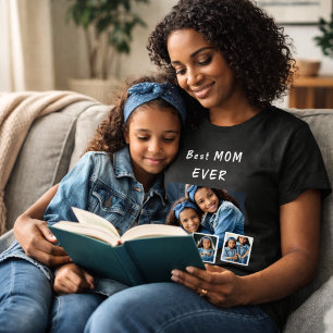 Camiseta Colagem de fotos da mãe