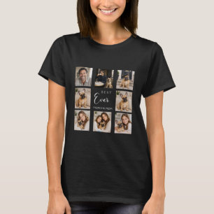 Camiseta Colagem de fotos da mãe Bulldog Francês preta