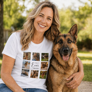 Camiseta Colagem de fotos da mãe do cão GSD