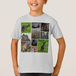 Camiseta Colagem de Fotos da Vida Selvagem Australiana,