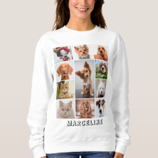 Camiseta Colagem de Fotos de 11 Pets Personalizada