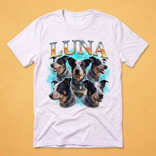 Camiseta Colagem de Fotos de Animais de Estimação Clássica