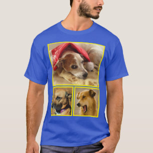 Camiseta Colagem de Fotos de Animais de Estimação Personali