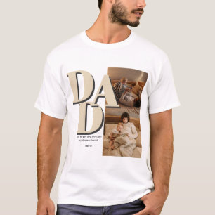 Camiseta Colagem de Fotos de Dia de os pais Personalizada  