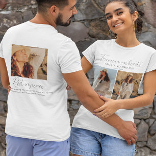 Camiseta Colagem de Fotos de Funeral Moderna e Simples