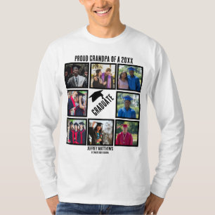 Camiseta Colagem de Fotos de Graduação do Vovô Ortoso Perso