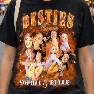 Camiseta Colagem de Fotos de Melhores Amigos dos Anos 90 Bo