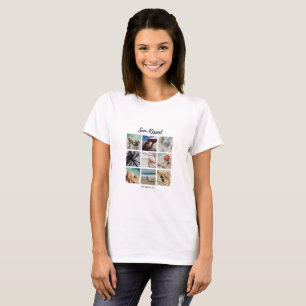 Camiseta Colagem de Fotos de Memórias Beijadas pelo Sol