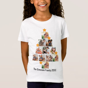 Camiseta Colagem de Fotos de Natal Personalizada e Divertid