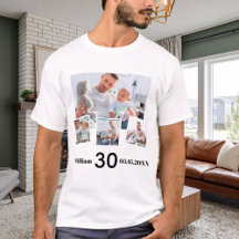 Colagem de fotos de nome de aniversário