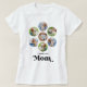 Camiseta Colagem de Fotos de Pet do Cão Personalizado MOM (Frente do Design)