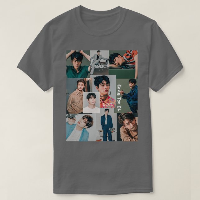 Camiseta Colagem de fotos kang taeoh (Frente do Design)