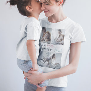 Camiseta Colagem de Fotos Moderna 3 Mãe DIA DE AS MÃES