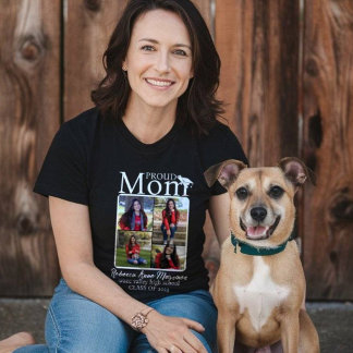 Camiseta Colagem de Fotos Moderna Orgulhosa Mãe
