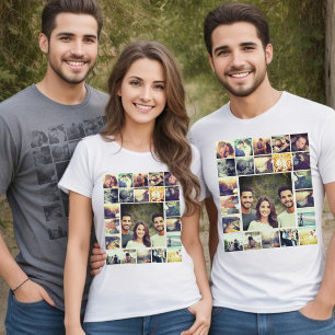 Camiseta Colagem de Fotos Personalizada